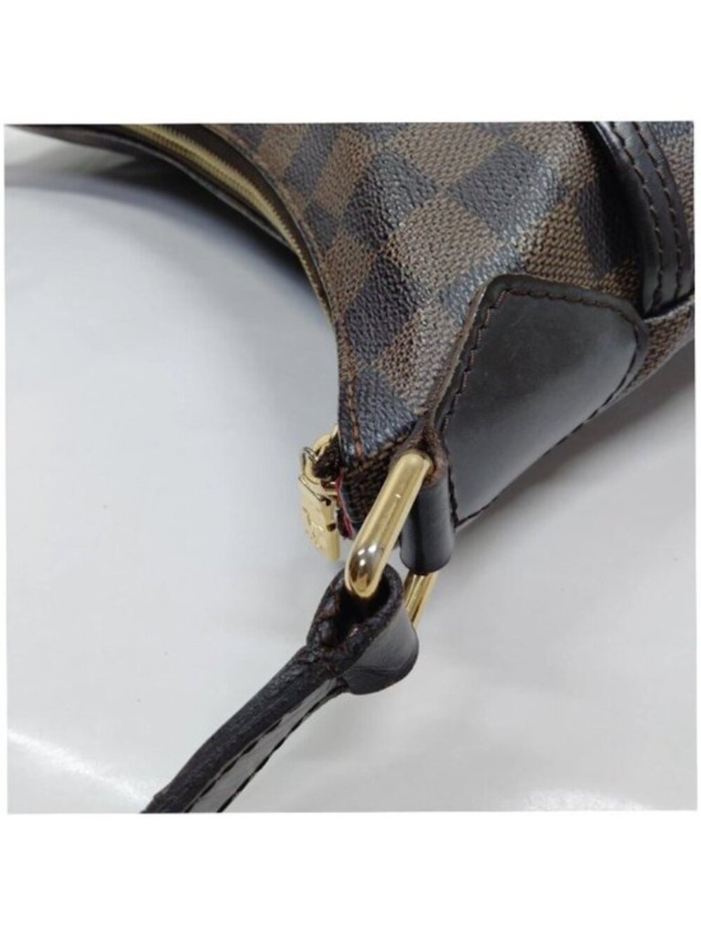 Authentic Louis Vuitton Bloomsbury GM Damier Ebene Canvas Crossbody Shoulder Bag - Picture 7 of 16